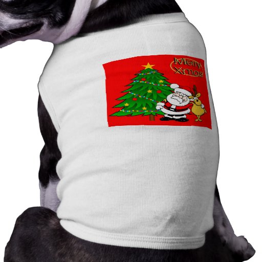 Mascota-camisa del navidad camisa de mascota