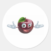 Mascota de Apple Etiqueta