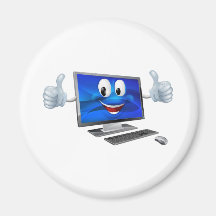 Mascota de la computadora de escritorio iman