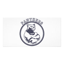 Mascota de las panteras tarjeta fotografica  