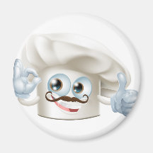 mascota del gorra del cocinero F4.jpg 2012 Imán Para Frigorifico