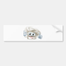 mascota del gorra del cocinero F4.jpg 2012 Etiqueta De Parachoque