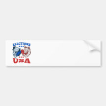 Mascota republicana los E.E.U.U. del elefante del  Pegatina De Parachoque