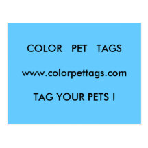 MASCOTA   TAGSwww.colorpettags.comTAG   del COLOR  Tarjetas Postales