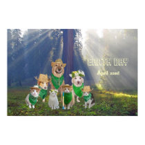 Mascotas del Día de la Tierra posters