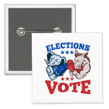 Mascotas republicanas del elefante del burro de De Pins