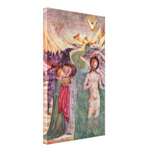 Masolino da Panicale - bautismo de Cristo Lona Estirada Galerías
