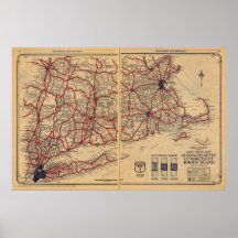 Massachusetts, Connecticut, isla de Rhod Posters