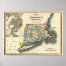 Massachusetts, Connecticut, Rhode Island Posters