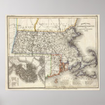 Massachusetts, Rhode Island 2 Poster