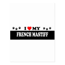 MASTÍN FRANCÉS POSTAL
