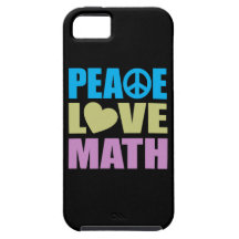 Matemáticas del amor de la paz iPhone 5 Case-Mate funda