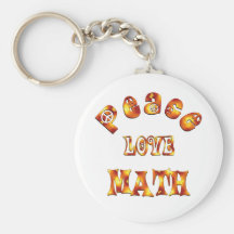 MATEMÁTICAS DEL AMOR DE LA PAZ LLAVERO PERSONALIZADO
