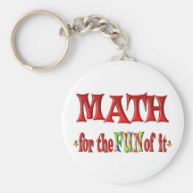 Matemáticas para la diversión llaveros personalizados