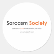 Materia de la sociedad del sarcasmo pegatinas  