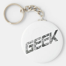 Materia de Techie del friki Llaveros Personalizados