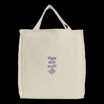 ¡Materia del cambio de L.P.N.'s-Night! bolsas bordadas