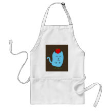 materia en mi gato - manzana en la cabeza delantales