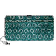 Materia textil decorativa de la flor del trullo altavoces de viajar