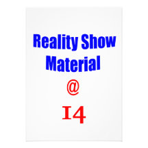 Material de 14 realitys show invitación