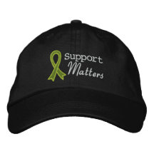 Materias de la ayuda del linfoma gorras bordadas