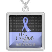 Materias de la esperanza del cáncer de estómago joyería