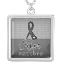 Materias de la esperanza del cáncer de piel joyerias personalizadas