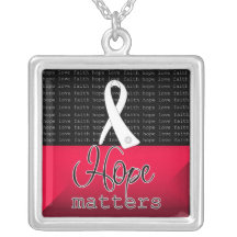 Materias de la esperanza del cáncer de pulmón pendiente personalizado