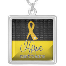 Materias de la esperanza del cáncer del apéndice grimpolas personalizadas