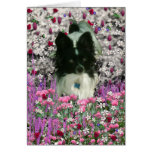 Matisse en las flores - blancas y el perro negro d tarjeta