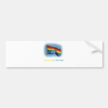 matrimonio homosexual pegatina de parachoque