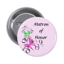Matrona de la mariposa del botón del honor pin