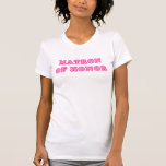 Matrona del honor camisetas