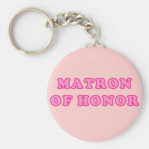 Matrona del honor llavero personalizado