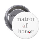 Matrona gris del texto del honor pins