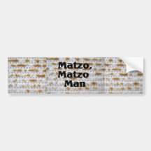Matzo, hombre del Matzo Etiqueta De Parachoque
