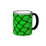 maug verde de la tela taza de café