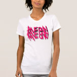 MAULLIDO con la parte posterior de gato Camiseta