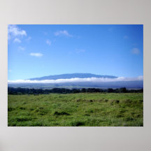Mauna Kea con la falda de la nube Posters