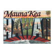 Mauna Kea, Hawaii - escenas grandes de la letra Lona Envuelta Para Galerias