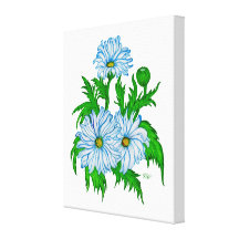 Mayas flores lona estirada galerias