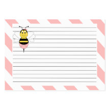 MayBee manosea la tarjeta de la receta de la abeja Tarjeta Personal