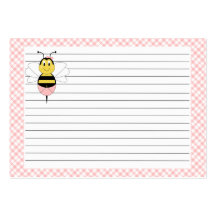 MayBee manosea la tarjeta de la receta de la abeja Tarjetas De Visita