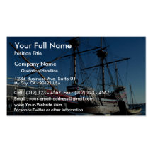 Mayflower II, hito histórico nacional, Plymouth Plantillas De Tarjeta De Negocio