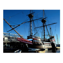 Mayflower II, hito histórico nacional, Plymouth Tarjeta Postal