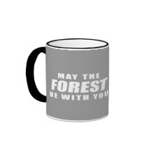 Mayo el bosque esté con usted tazas