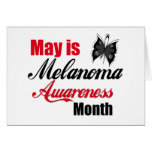 Mayo es mes de la conciencia del melanoma tarjetas