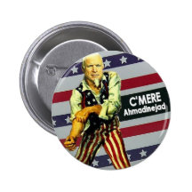 McCain/botón de Ahmadinejad Pin