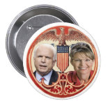 McCain/botón retro de Palin Pins