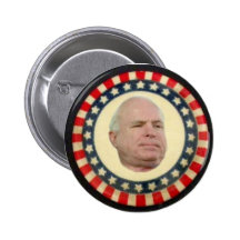 McCain: Estrellas y rayas Pin